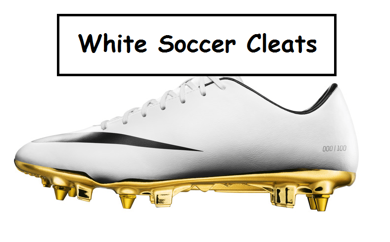 white soccer cleats