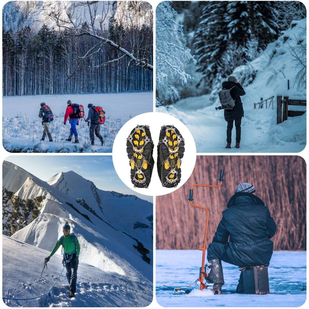 ALIGLOW Ice Snow Grips | Ice cleats Miracol Crampons Ice Cleats Traction Snow Grips Review