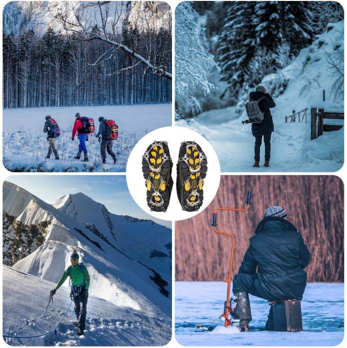 MIRACOL Crampons Ice Cleats Traction Snow Grips