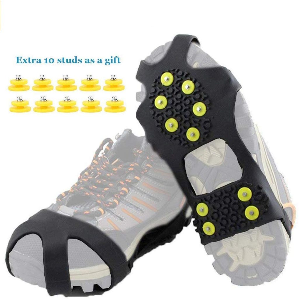 HoFire Ice Cleats Grips Traction Grippers Non-Slip Over Shoe | Ice cleats HoFire Ice Cleats Grips Traction Grippers Non-Slip Over Shoe