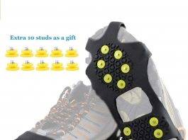 HoFire Ice Cleats Grips Traction Grippers Non-Slip Over Shoe