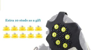 HoFire Ice Cleats Grips Traction Grippers Non Slip Over Shoe