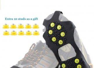 HoFire Ice Cleats Grips Traction Grippers Non-Slip Over Shoe