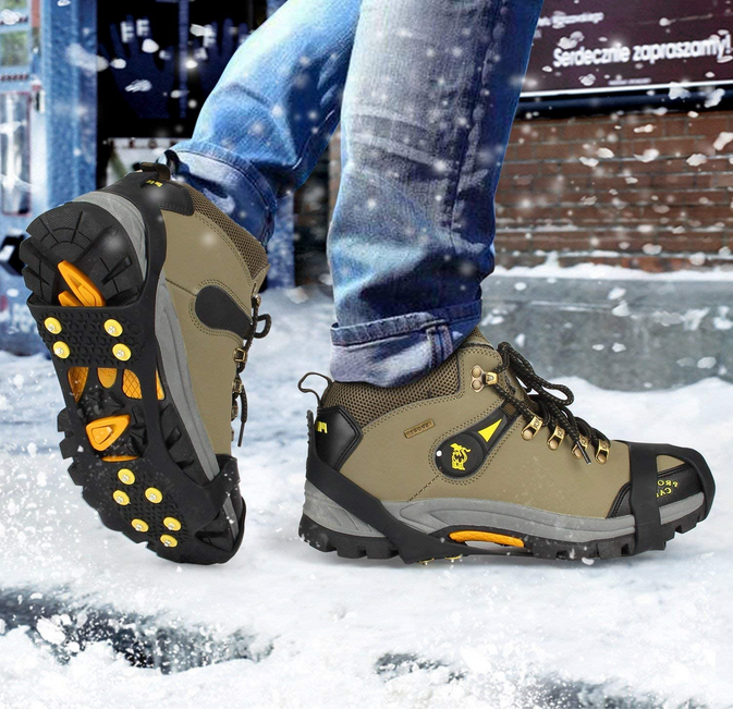 Anti Slip Snow Ice Climbing Spikes Grips Shoes Cover For Snow And Ice Hiking FG 