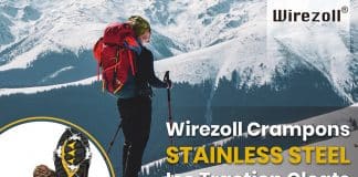 WIREZOLL Crampons Stainless Steel Ice Cleats