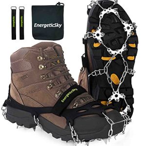 Spiky Ice Cleats | Ice cleats EnergeticSky Upgraded Version of Walk Traction Ice Cleat