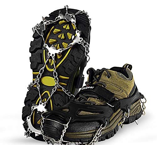 unigear ice traction cleats crampons snow cleats for walking jogging