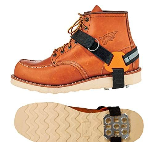 ergodyne trex 6315 strap on heel traction cleat grips ice and snow easily