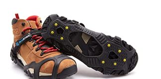 icetrax v3 tungsten ice cleats with straps combo pack winter ice grips for