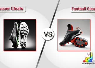 Difference between Soccer and Football Cleats