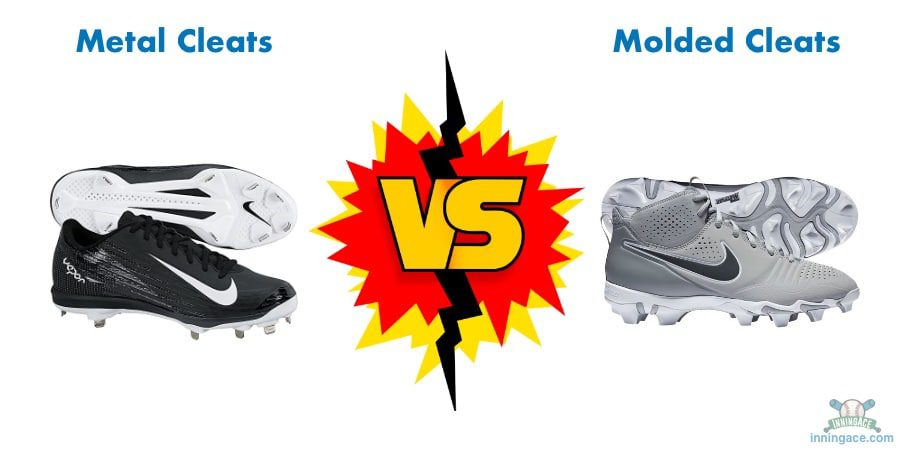 Whats The Difference Between Metal And Molded Baseball Cleats?