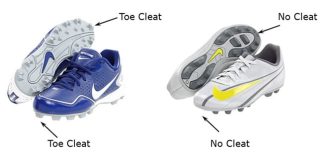 whats the purpose of toe cleats in football cleats 1