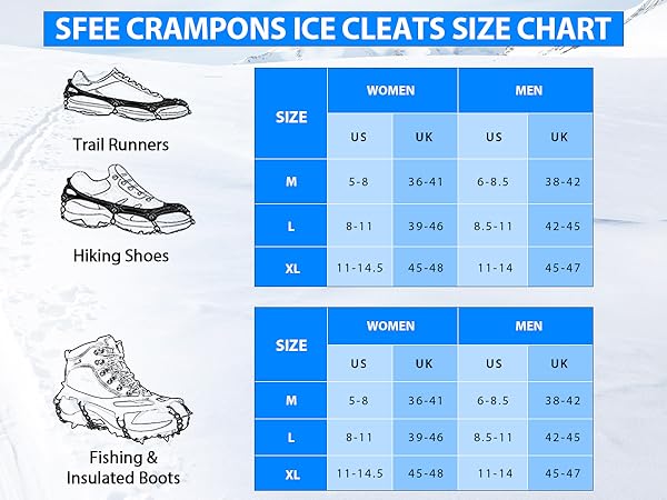 How Do You Size Ice Cleats?