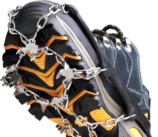 what makes ice cleats grip on ice
