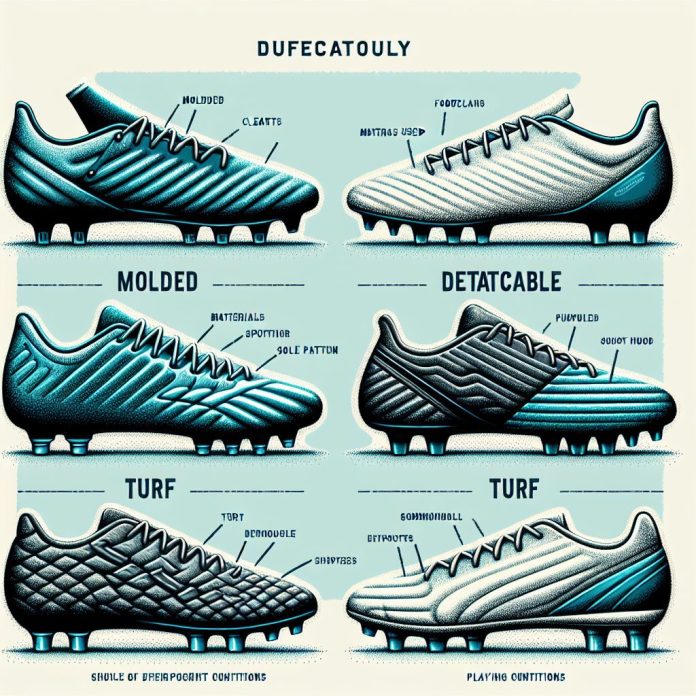 what are the different types of football cleats 1