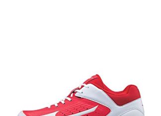 Mizuno womens 9-spike Advanced Finch Elite 3 Softball Shoe, Red/White, 9.5 US