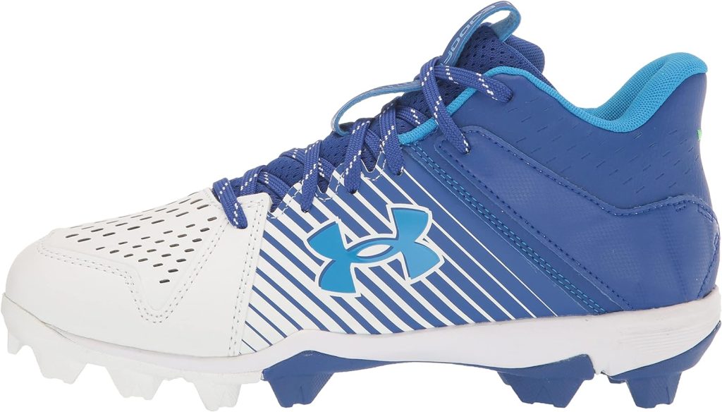Under Armour Mens Leadoff Mid Rubber Molded Baseball Cleat Shoe