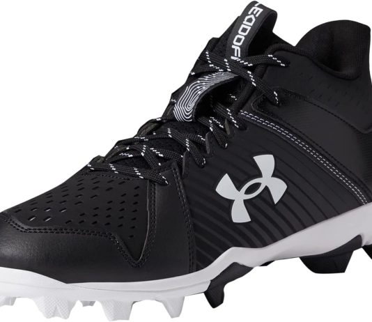 under armour mens leadoff mid rubber molded baseball cleat shoe review