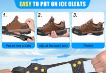 ice snow cleats for shoes and bootswalk traction cleats crampons anti slip 11 studs ice snow grippers over shoe for men 1 2