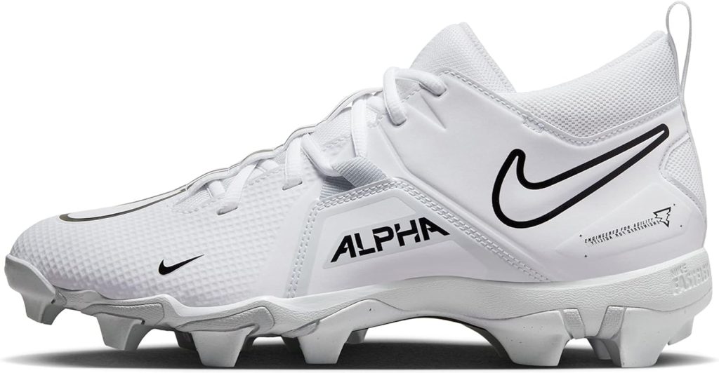 Nike Alpha Menace 3 Shark Mens Football Cleats White/Black Size 10