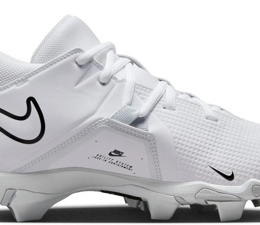 nike alpha menace 3 shark mens football cleats whiteblack size 10 3