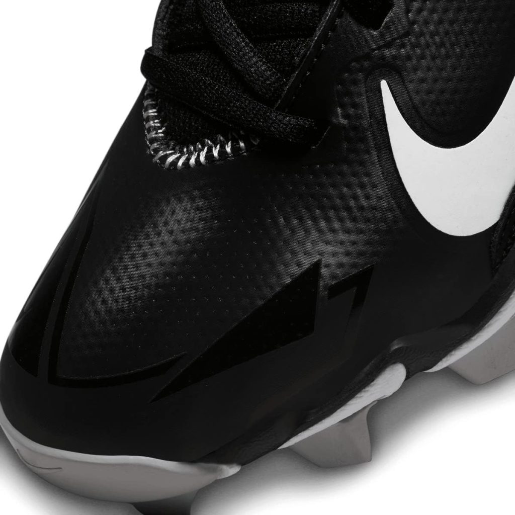 Nike Youth Force Trout 8 Keystone Rubber Molded Baseball Cleats Black | White Size Medium