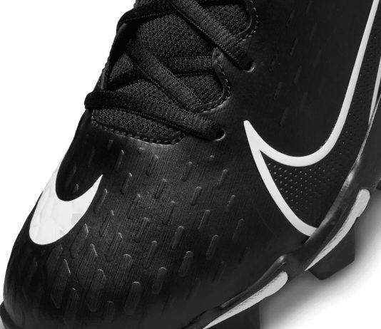 nike hyperdiamond 4 keystone molded softball cleats black black white sz 9 4