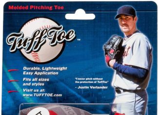 tuff toe molded pitchers cleat guard protector 1