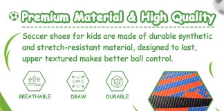 cbuster kids soccer cleats boys girls football cleats indoor outdoor sneaker shoes tf 2