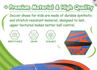 cbuster kids soccer cleats boys girls football cleats indoor outdoor sneaker shoes tf 2