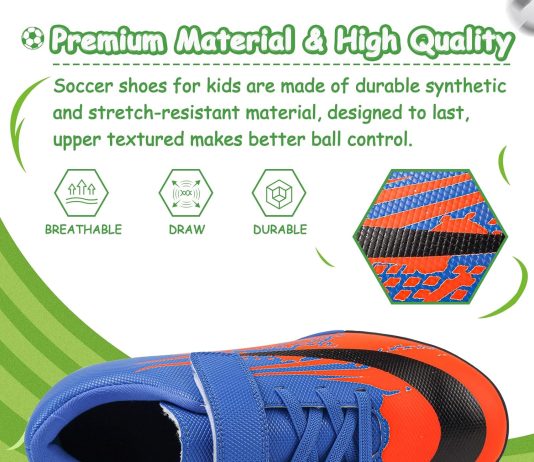 cbuster kids soccer cleats boys girls football cleats indoor outdoor sneaker shoes tf 2
