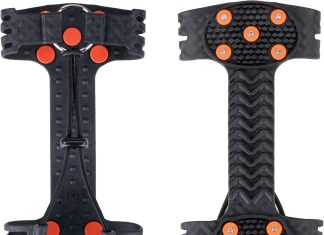ergodyne 16774 trex 6310 adjustable slip on ice traction cleat with 10 carbon steel spike gripsblacklarge 2