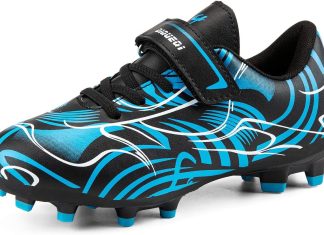 kids soccer cleats shoes boys girls athletic outdoor indoor firm ground soccer shoes comfortable football shoes