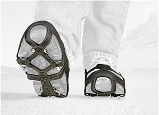 korkers apex ice cleat aggressive and durable ice traction 20 multi directional saw tooth spikes 2