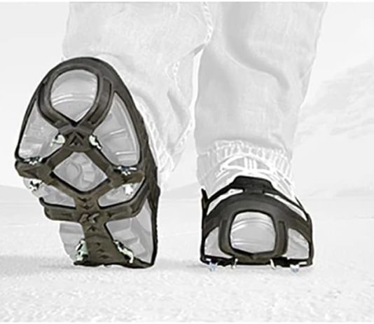 korkers apex ice cleat aggressive and durable ice traction 20 multi directional saw tooth spikes 2