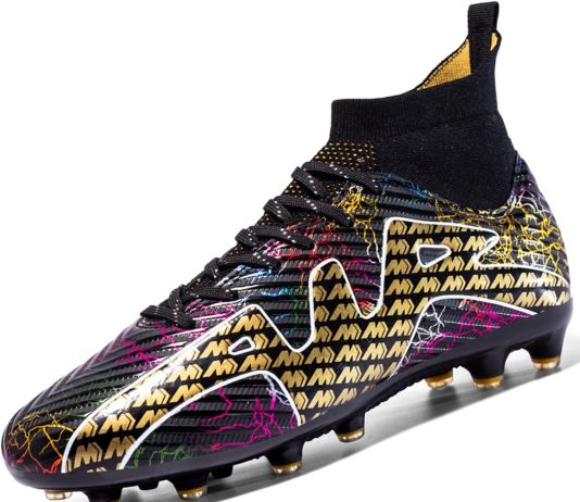 mens soccer shoes cleats football boots professional training outdoor indoor sneaker high top spike breathable athletic