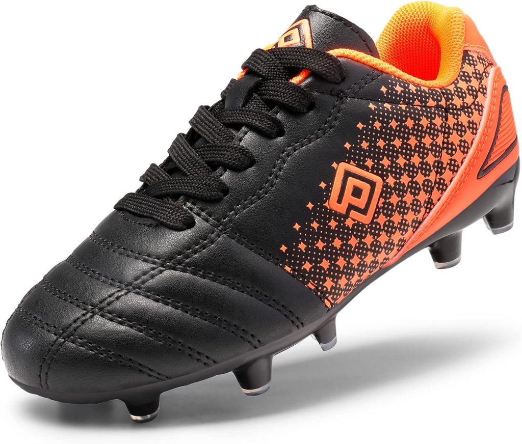 DREAM PAIRS Boys Girls Outdoor Football Shoes Soccer Cleats