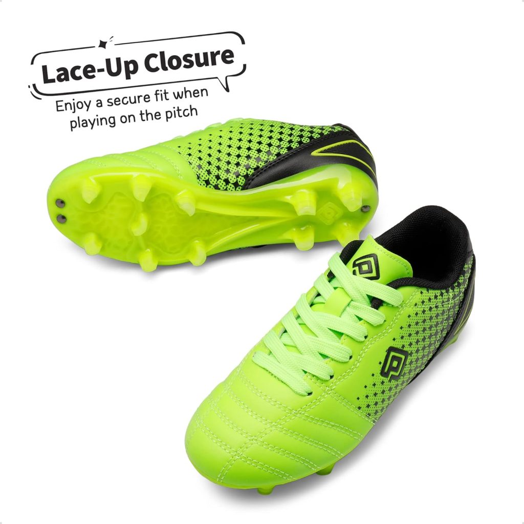 DREAM PAIRS Boys Girls Outdoor Football Shoes Soccer Cleats