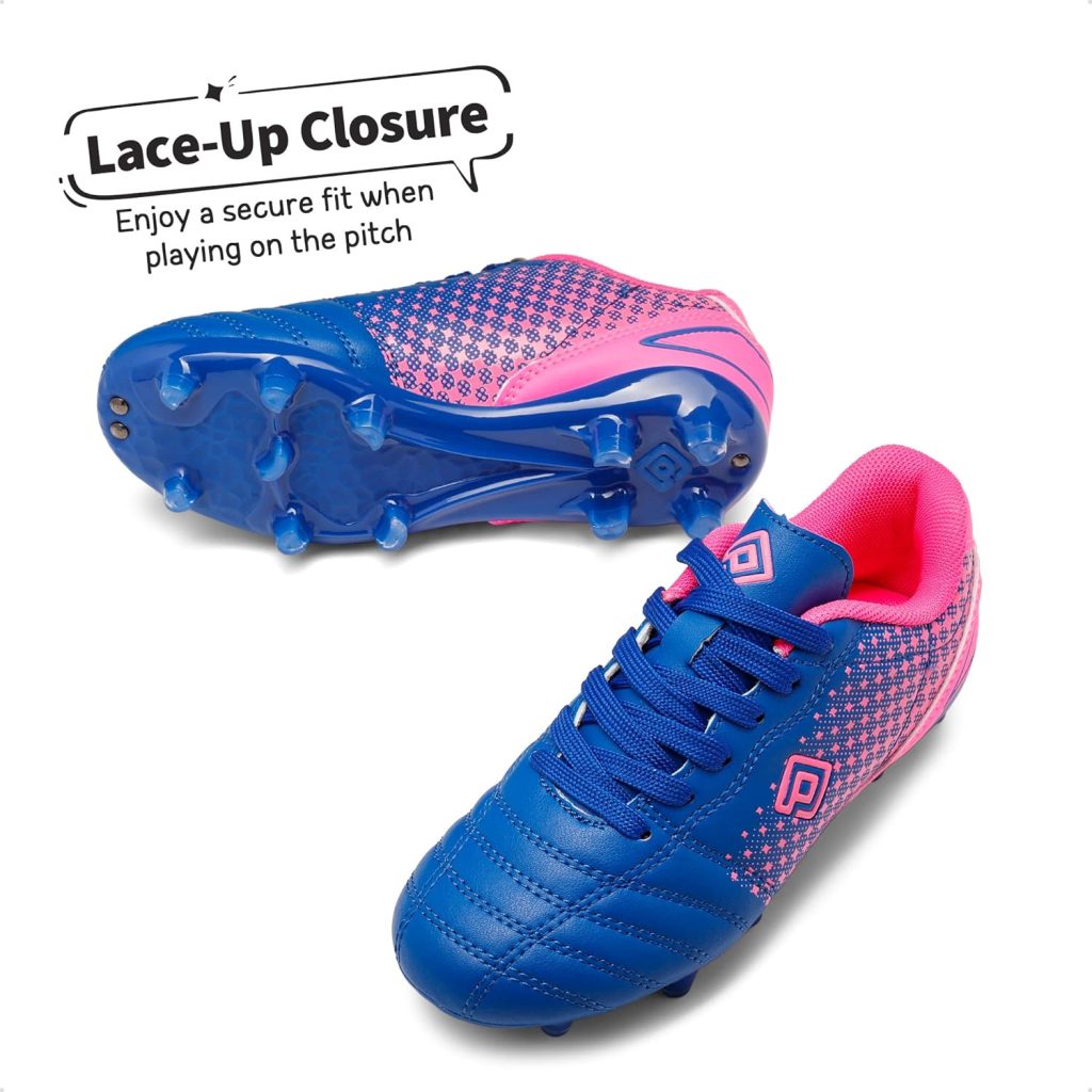 DREAM PAIRS Boys Girls Outdoor Football Shoes Soccer Cleats