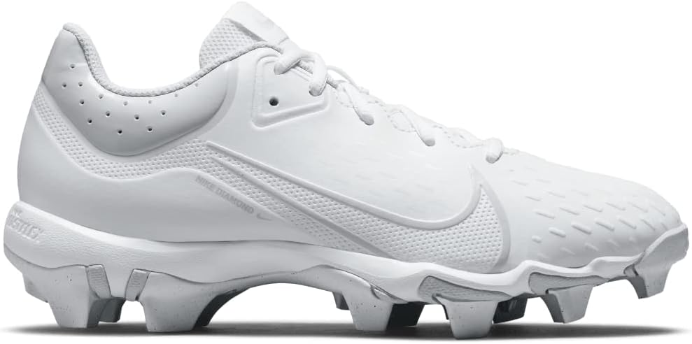 Nike Hyperdiamond 4 Keystone Womens Softball Cleats (CZ5918-007, Black/White-Cool Grey-Volt)