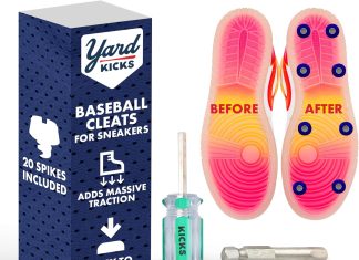 yardkicks traction kit diy baseball softball cleats for your shoes transform sneakers into custom cleats unisex spikes 2 1