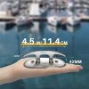 Folding Boat Cleats Marine Grade Stainless Steel 316 Flip Up Boat Cleats Pack of 4, Installation Accessories Included - Image 3