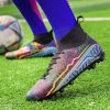 Soccer Cleats Mens Football Cleats Professional Soccer Shoes High-Tops Non-Slip Spikes for Big Boys Wide Training Sneaker - Image 5