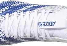 Adidas Mens Adizero Impact Exotic Speed Football Sneakers Shoes – Blue, White – Size 7 M