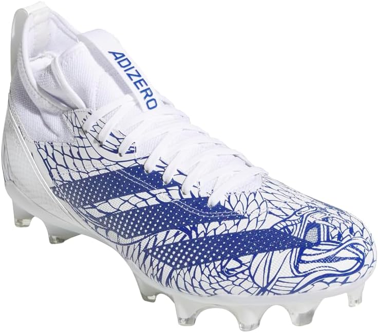 adidas Mens Adizero Impact Exotic Speed Football Sneakers Shoes - Blue, White - Size M adidas Mens Adizero Impact Exotic Speed Football Sneakers Shoes - Blue, White - Size M