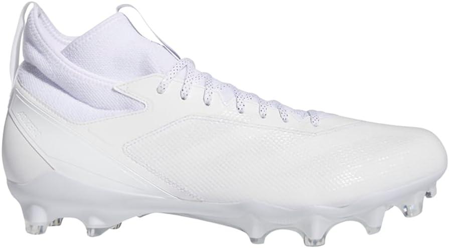 adidas Mens Adizero Impact Football Sneakers Shoes - White adidas Mens Adizero Impact Football Sneakers Shoes - White