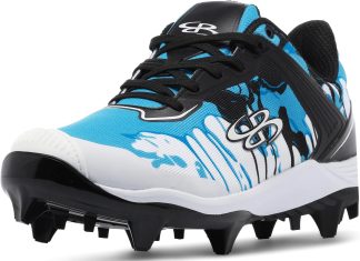Boombah Viper Women’s Molded Cleat – Graffiti Drip Pitching Toe – Multiple Color Options – Multiple Sizes