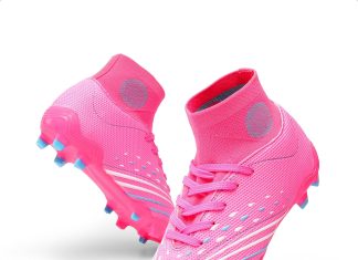 DREAM PAIRS Boys Girls Football Cleats Youth Firm Groud Outdoor Trainning Athletic Sport High Top Soccer Shoes for Little/Big Kid