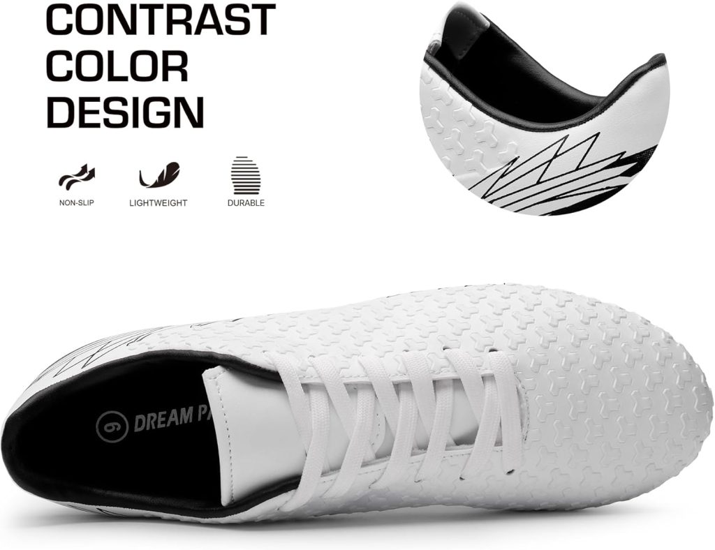DREAM PAIRS Mens Firm Ground Soccer Cleats Shoes