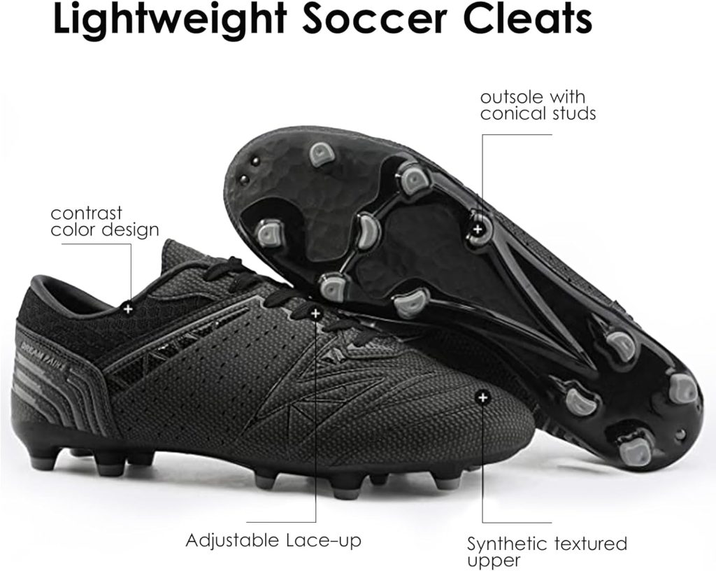DREAM PAIRS Mens Sport Flexible Athletic Lace Up Light Weight Outdoor Cleats Football Soccer Shoes DREAM PAIRS Mens Sport Flexible Athletic Lace Up Light Weight Outdoor Cleats Football Soccer Shoes